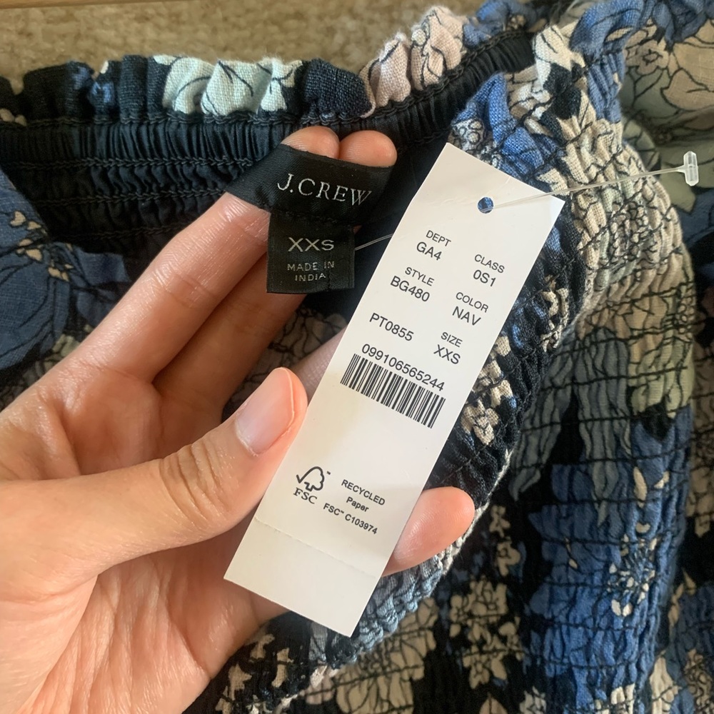 🔴 J. Crew 100% Linen daydream dress in zinnia floral - Picture 7 of 11